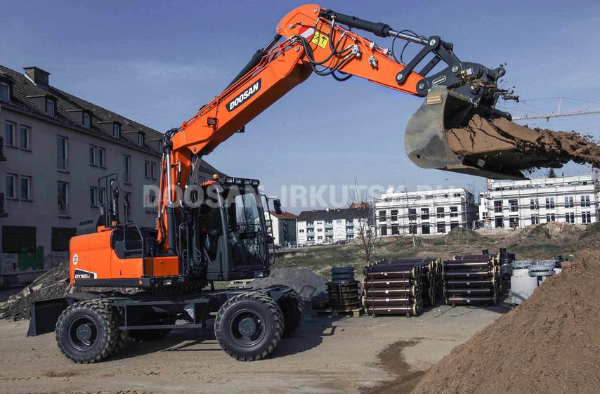 Колесный экскаватор DOOSAN DX 160 W