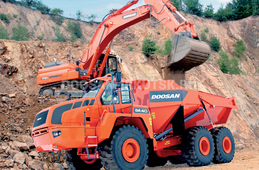 Шарнирно-сочлененный самосвал DOOSAN DA 40